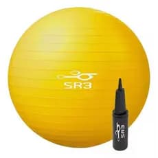 Bola de Pilates 75cm – Com Bomba – Antiestouro – Suporta até 250kg – Ginástica – Yoga Fitness