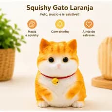 Gatinho Squishy Fofo Brinquedo Alívio Estresse Apertar Bichinho Macio Brinquedo Anti Stress