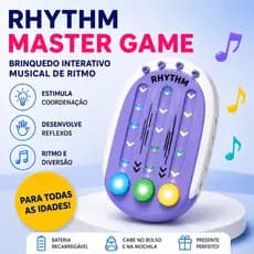 Brinquedo Interativo Musical de Ritmo Rhythm Master Game Machine Infantil e Adulto