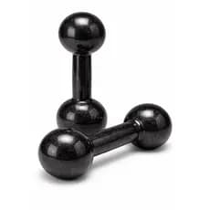 Par Halteres Emborrachado 2kg (4kg Total) Peso Para Exercícios Academia Treino em Casa