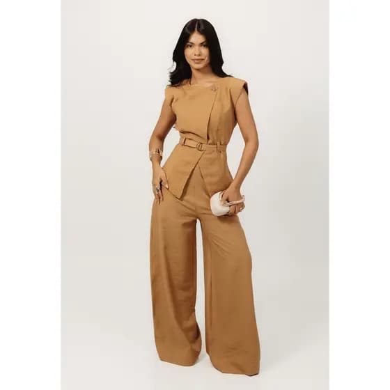 Conjunto Blusa Moderna E Calça Elegante Para Eventos - Versalhes
