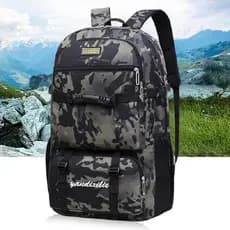 Mochila  Camping Camuflada Impermeável Reforçada e confortável e Espaçosa Para Trilha Acampamento Viagem Resistent