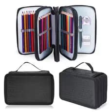 Estojo Box/Estojo Escolar/Estojo de lápis/Estojo com divisórias/Grande capacidade Com 4 Níveis E Zíper 72 canetas
