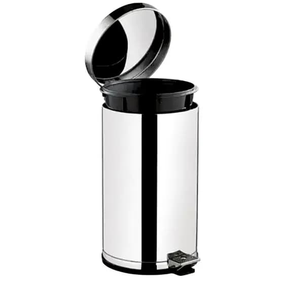 Lixeira Banheiro Inox Cozinha Com Pedal E Cesto Removível 4,5 10,5 e 15 litros Cesto De lixo