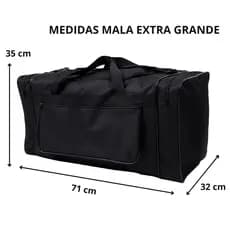 Mala De Viagem Grande GG Dobrável Bolsa Sacola Reforçada 86L 71cm