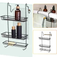 Porta Shampoo Duplo Para Box Black Arthi
