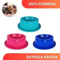 Comedouro Bebedouro Pet 250ml Anti Formigas Super Resistente Gato Cachorro Cores