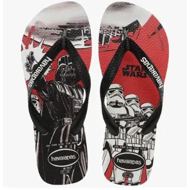 Chinelo Havaianas Star Wars Adulto Original Masculino Havaianas Original Masculino Chinelo Confortável