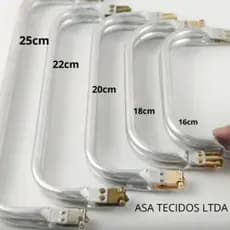 Fecho de Bolsa Tubular Boca de Lobo Para Bolsas - Und