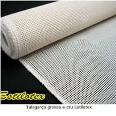 Talagarça Grossa Estilotex Tecido Cru Para Bordar Telas e Tapetes