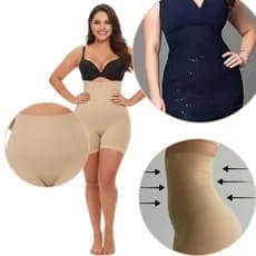 Short Modelador com Barbatana não enrola comprime abdome Cinta Modeladora Levanta Bumbum Sustentação