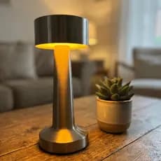 NOVIDADE Luminária para Leitura Dimerizável Sem Fio Premium Abajour Led Recarregável USB Abajur