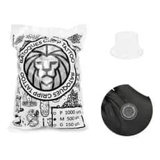 Batoque Tamanho M 500un Com Aba Base Tatuagem Anvisa