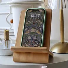 Suporte de Celular em Bambu Para Livros Mesa Escritório