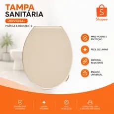 Assento Sanitário Universal Premium Branco Design Clean Minimalista Ergonômico e de Fácil Instalação