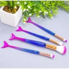 Conjunto de 4 pincéis sereia para sobras de sombra em pó Blush Contour