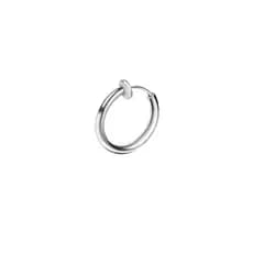 Brinco de pressão PRATA masculino feminino argola em aço inox prata prateado preto dourado muito fácil de usar  3 Peças