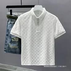 Camisetas de manga curta de gelo masculina Camisetas de polo Camisetas casuais