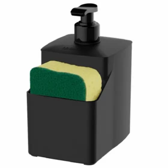 Porta Detergente Dispenser Porta Esponja Bucha Com Bico Dosador  2 Cores 500 ML