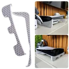 Suporte Play 5 Stand Base Horizontal Deitado Playstation Ps5 Slim C/ Disco