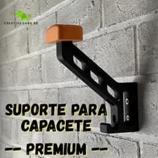 Suporte de Parede para Capacete de Moto - Gancho Suporte expositor Resistente em PETG + Parafusos