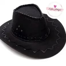 Chapéu De Cowboy Feminino / Masculino De FESTA.ESTILO Camurça Com Aba Larga./ADULTO!
