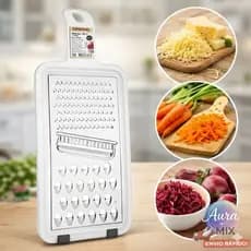 Ralador Manual Multifuncional Inox 29cm – Legumes, Queijo, Cenoura e Beterraba