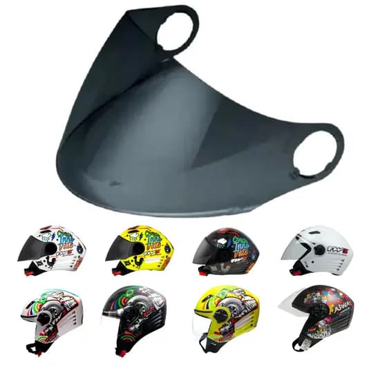 Viseira Fumê Capacete Fw3 Aberto X Open 2mm Original