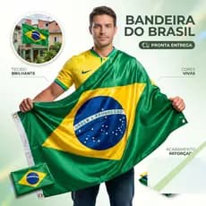 Bandeira Brasil Extra Grande 150x90cm Qualidade Premium para Seleção Eventos e Torcida