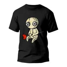 Camiseta Premium Algodão Estampada Especial Boneco Voodoo Love REF1121