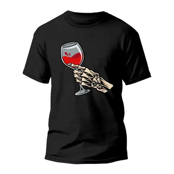 Camiseta Premium Algodão Estampada Especial Taça Com Bebida  REF1115