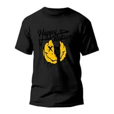 Camiseta Premium Algodão Estampada Especial Happy Nation REF1077