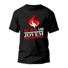 Camiseta Algodão Estampada Especial Eu Sou Um Jovem Pentecostal REF1425