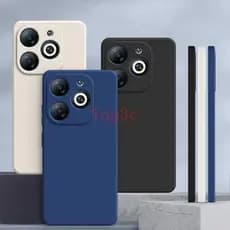 Capinha infinix Smart 8 Pro , Cor Sólida Smart8 Simples Lisa anti-Queda Protetora De silicone YT