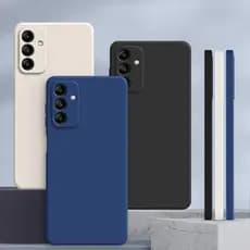 Capinha Samsung A14/A54/A24/A34 5G , Cor Sólida A54 5G/A14 Lte 5G Protetora De silicone anti-Queda De Lisa Simples YT