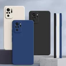 Capinha Redmi Note 10 4G , Cor Sólida 10S Protetora De silicone anti-Queda De Lisa Simples YT