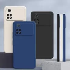 Capinha Poco M4 Pro 4G , Cor Sólida Protetora De silicone anti-Queda De Lisa Simples YT
