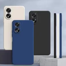 Capa OPPO A58 , Cor Sólida Protetora De silicone anti-Queda De Lisa Simples YT