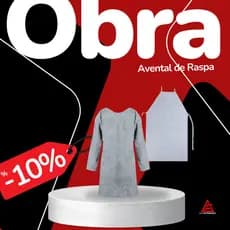 Avental de Raspa Modelo Sem Manga ou Modelo Barbeiro Tamanho 100x60cm