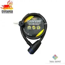 Cadeado de para moto - capacete - bicicleta 80cm x 10mm com cabo de aço reforçado
