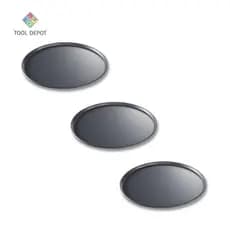 Kit 3 Formas de Pizza 31cm Antiaderente – Aço Carbono Reforçado para Assamento Uniforme