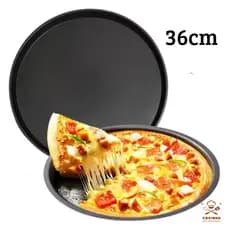 Assadeira de Pizza 36cm Grande Antiaderente Forma Teflon