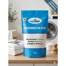 Percarbonato de Sódio 1KG Quimiprol Tira Manchas Poderoso Limpeza Profunda Sem Cloro