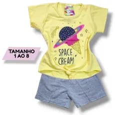 Conjunto Infantil menina 2 peças roupa infantil