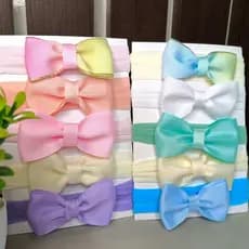 Kit 10 lacinhos Bebê Menina Faixinha Maternidade Tiara