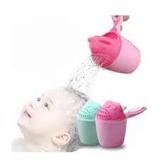 Copo Regador Infantil Banho Lavar Cabelo Banho Baby Rosa produto  para bebê