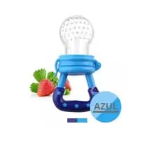1 unidade CHUPETA ALIMENTADORA PARA BEBE PARA FRUTAS LEGUMES VEGETAIS COR: AZUL drikakids