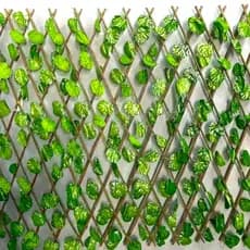Treliça Gradil Cerca Painel Em Madeira Decoração 2,5 Metros Totalmente Aberta