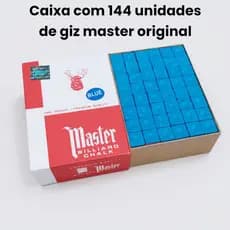 Giz Master Original 144 Unidades Giz Para Bilhar Sinuca Tacos De Sinuca