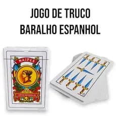 Baralho de Truco Espanhol Clássico Jogo de Cartas Jogo De Baralho Completo Jogo De Truco
